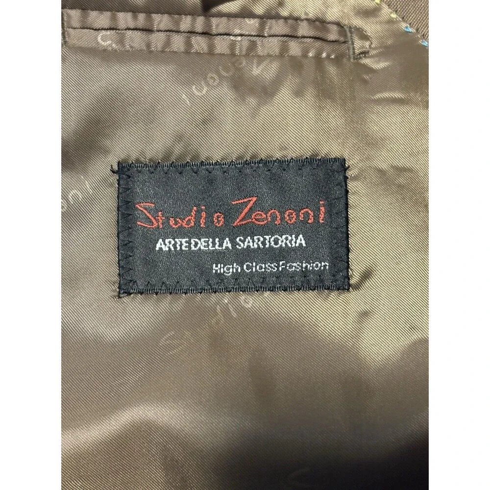 Studio Zenoni Loro Piana Blazer Men's 36R (IT 46) Super 150’s 100% Wool Tan
